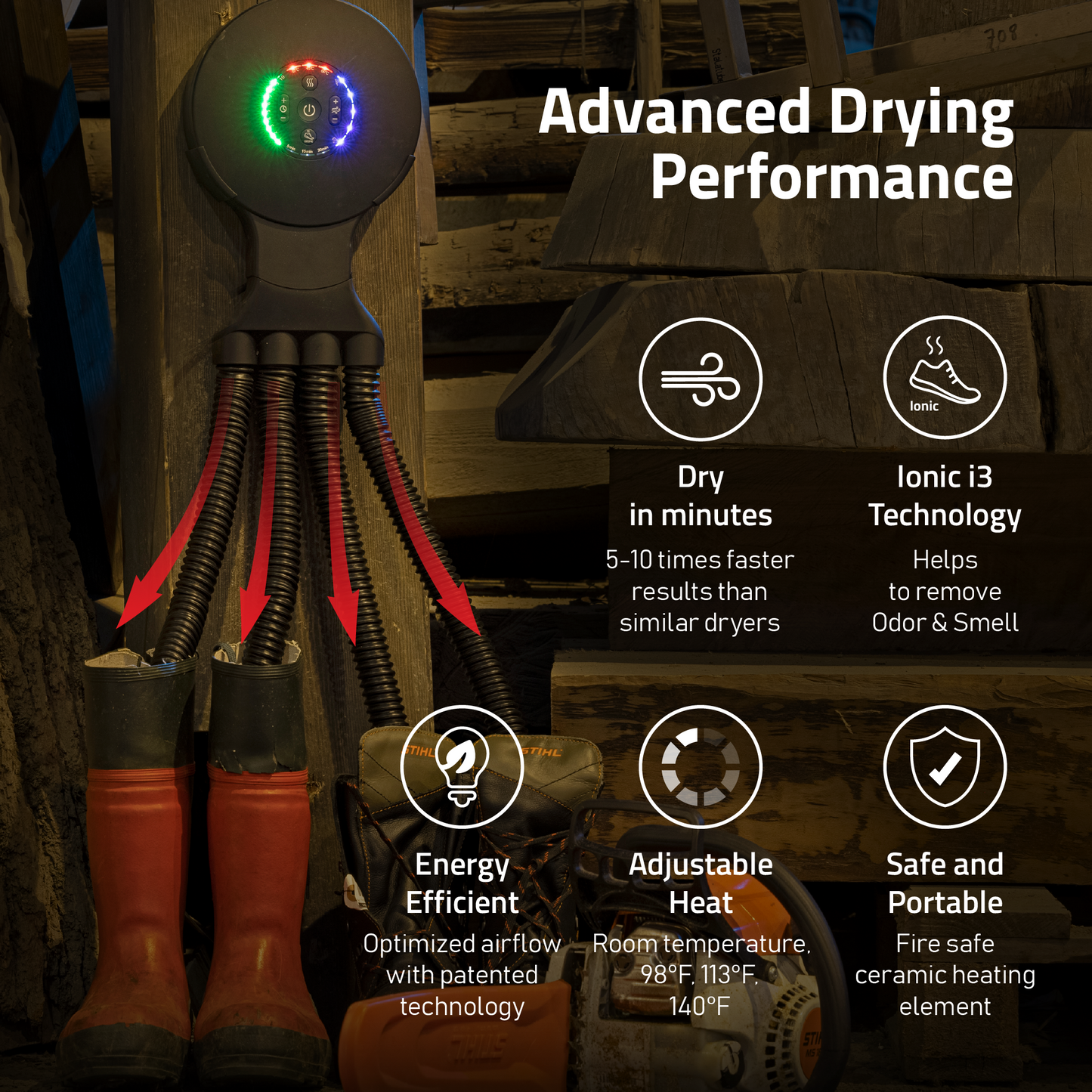 Octopus Black Ionic i3 x LOWE'S